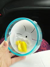 Oso dorado para mascotas, juguete deportivo para mascotas, jaula con ruedas, accesorios, disco de competición, rueda giratoria silenciosa para trotar, WJ901