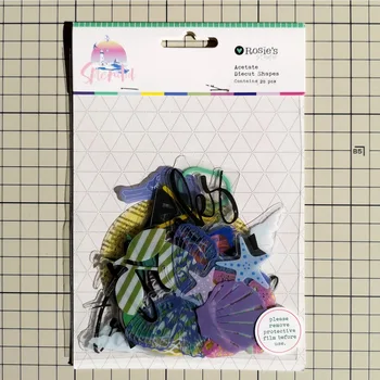 

CRZCrafter Acetate Diecuts shapes Printing design Scrapbooking Cardmaking Journal embellishments transparent decorations