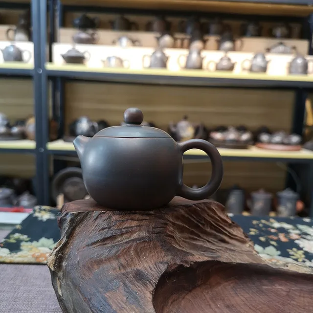 Qinzhou Tiszta Kézi Dobó Rágó Fazekasság Xishi Pot 80-100 Cm-Es Bronz Egészséges Agyaggal A Személyes Sörfőzde Kínai Teahoz - Image 2