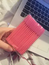 Desechables cepillo de pestañas 25 unids/pack ojo maquillaje para pestañas cepillos Mini varillas de rímel cepillo utensilio de extensión de pestañas maquillaje cepillo conjunto