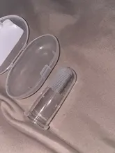 Cepillo de dientes de silicona + caja, cepillo de dientes para dedos de bebé, Limpieza de dientes para niños, cepillo de dientes de silicona suave, cepillo de limpieza de goma para bebés