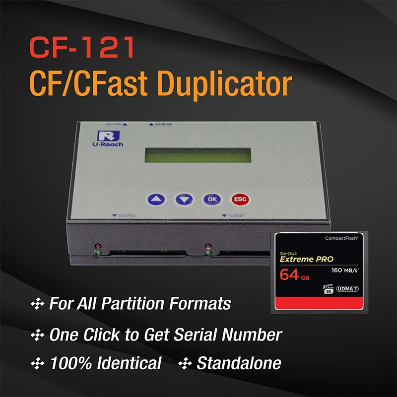 UReach CF121 CF/CFast Card Copy Machine
