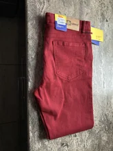 Pantalones vaqueros rectos para hombre, jeans casuales de marca, color vino tinto, moda de boutique, de negocios, para primavera y verano