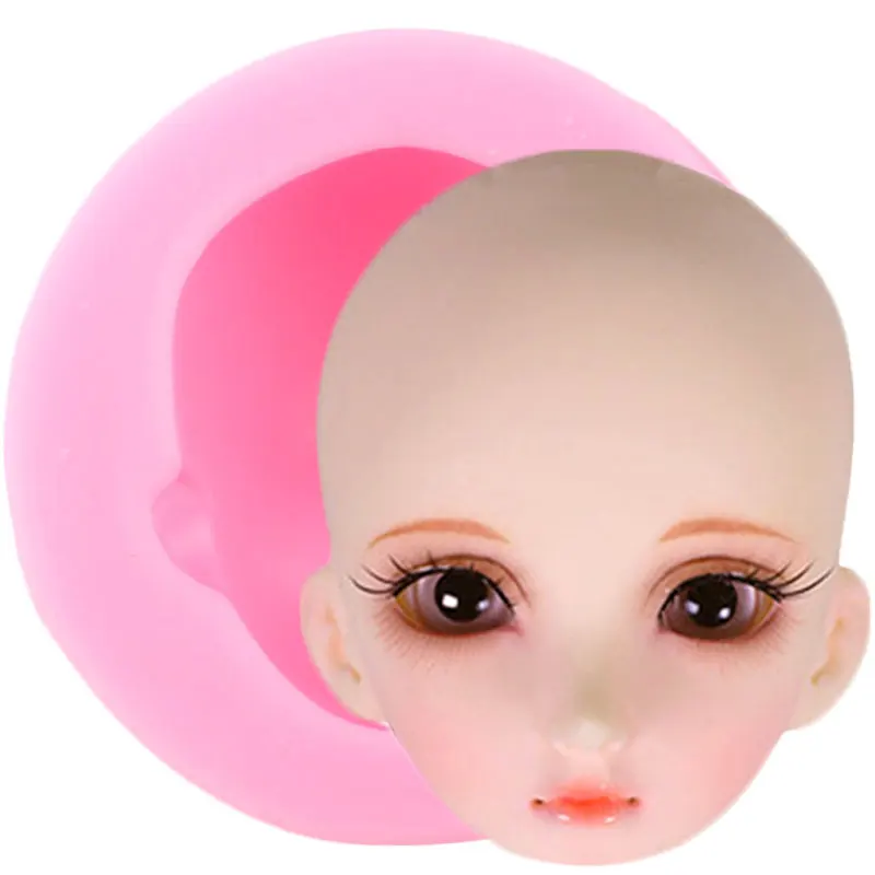 Super Max 59% OFF sale period limited 3D Girl Face Silicone Molds Fondant Baby De Cake Mask