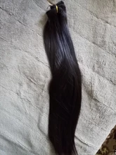 24 pulgadas 6 unids/set Clip en pelo Natural extensiones de cabello lacio Clip ins sintético Clip en la extensión del pelo para las mujeres