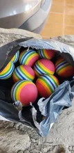 10 Uds EVA colorido pelota juguete para gato juguetes interactivos para gatos jugar a masticar juguete rasguño bola de espuma Natural suministros para entrenamiento de mascotas