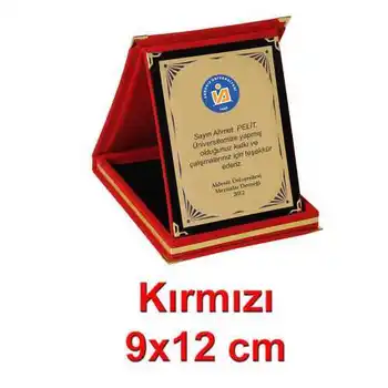 

Red Album Plaque 9x12 cm