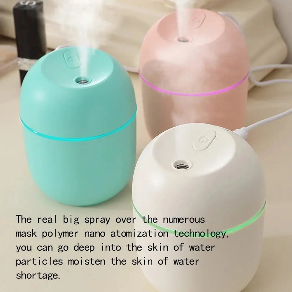 Mute Desktop Humidifier Mini Atmosphere Light Gift Aromatherapy Car Gift Space-savin Humidifier USB Plug-in