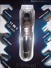Hair-Trimmer Beard Electric-Hair-Cutting-Machine Body Waterproof Kemei Professional 6-In-1