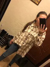 Oversized Shirts Clothing Tops Button Female Blouse Long-Sleeve Toppies Vintage Plus-Size