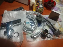 Bathroom Basin Faucet Tap-Sink-Faucet-Mixer Shower-Head Chrome Single-Handle Hot-And-Cold-Water-Hose