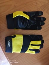 OZERO-guantes de trabajo mecánicos flexibles, Extra Grip Unisex, protección de seguridad para soldadura, jardín, motocicletas deportivas, 9022