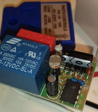 Interruptor automático de encendido y apagado para lámpara de calle, controlador de interruptor de luz de calle, DC, 220V, 50-60Hz, 10A, Sensor de fotointerruptor