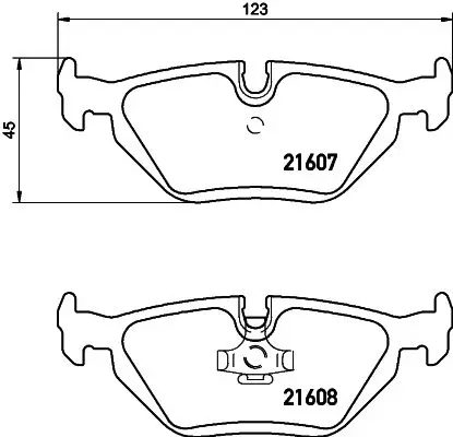 Колодки тормозные дисковые задн. 3(E36) 3 Convertible(E36) 3 C