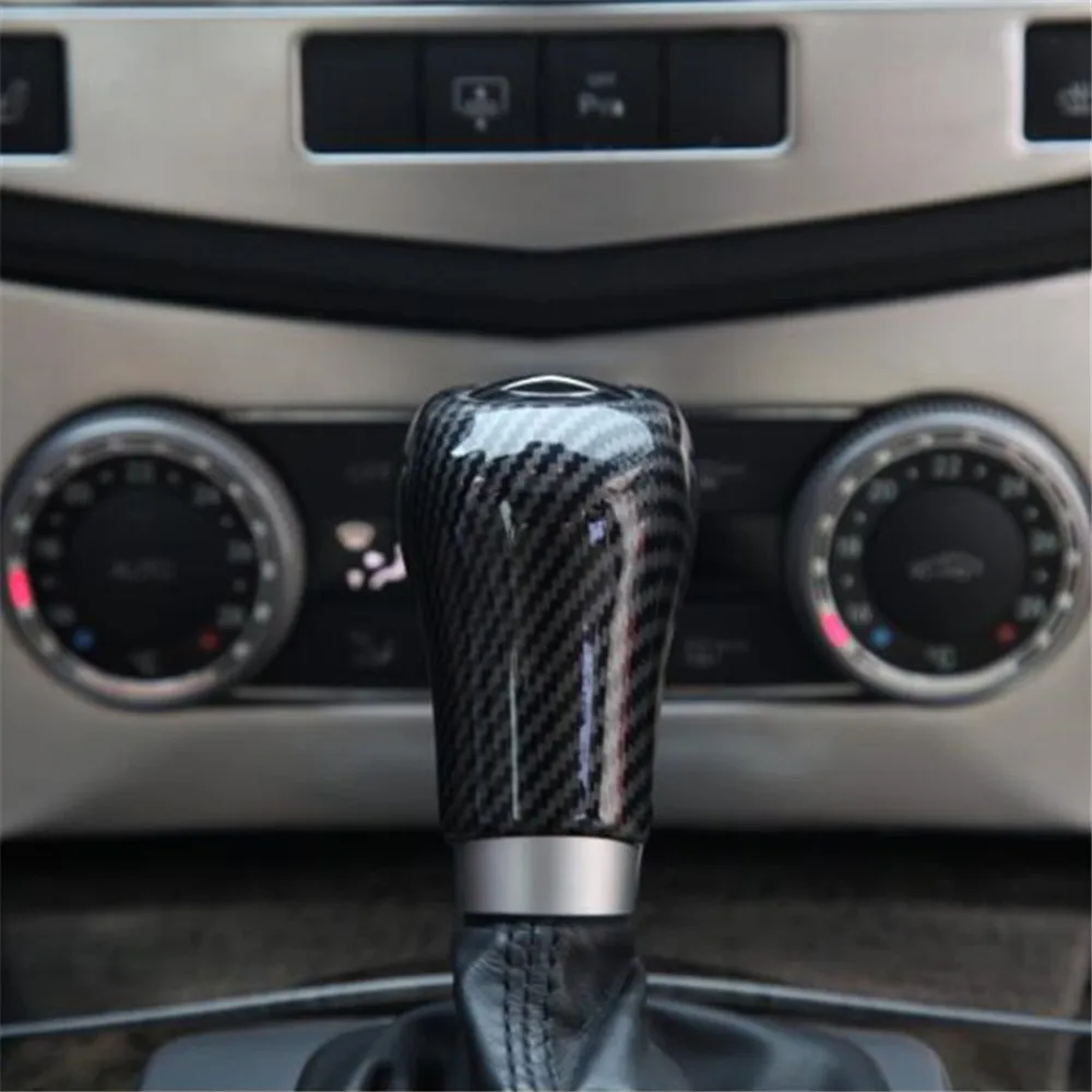 Ручка переключения передач накладка на головку Carbon Look для Mercedes Benz A C E G GLK CLS Class W169