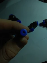 Conector neumático PV, manguera de aire/agua y conector de empuje de tubo de plástico de 4-16mm, conector rápido de manguera, adaptador de ángulo, enchufe 1 Uds