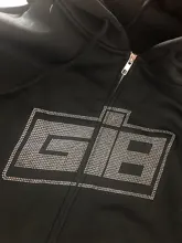 Dulzura-Sudadera de manga larga con estampado de anillo de imitación letra para mujer, ropa informal holgada de gran tamaño con cremallera, otoño e invierno, 2020