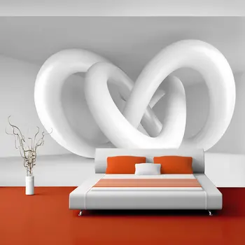 

Wall mural-White weave - 100x70 cm