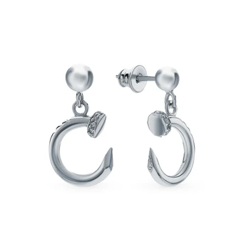 

Silver earrings with cubic zirconia sunlight sample 925