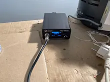 Soldador electrónico OLED estación Digital de soldadura de T12-956, 1,3 pulgadas, con mango de Metal M8 negro y puntas de pistola para soldar T12