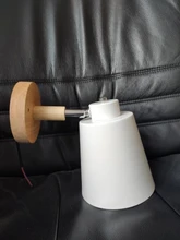 Wall-Lights Bedside Wooden Bedroom Nordic-Macaroon Modern Ce E27 for 6-Color Steering-Head
