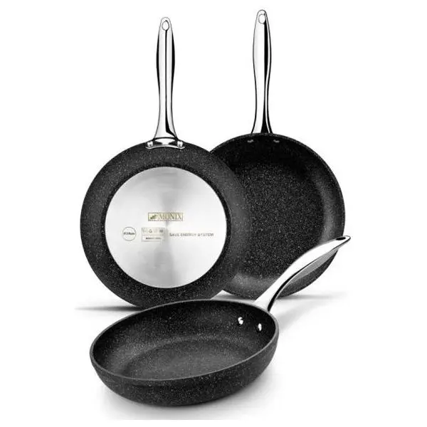 Кастрюля Monix M741220 Ø 20 см Quantanium Black|Сковороды| |