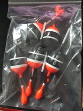 Flotador de deslizamiento de pesca, 5 unids/lote, 15g, 5g, Balsa, de madera, 5 colores