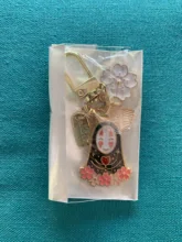 Keychain Airpods-Accessories Charm Pendent Key-Ring Blossom Spirited Away Anime Cherry