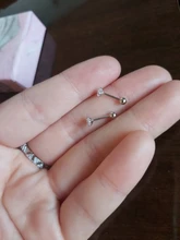 Modian-pendientes de plata de primera ley y circón para mujer, aretes pequeños, plata esterlina 925, Circonia cúbica, zirconia, circonita, zirconita, circón, compromiso, boda