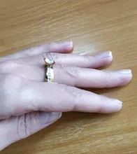 DOTIFI 316L anillos de acero inoxidable para mujeres clásico elevado 4 diente único Zirconia boda anillo de la joyería