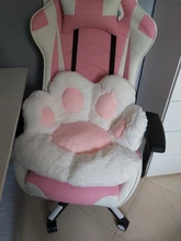 Almohada de felpa con forma de pata para niños, cojín de asiento de Animal, pequeño sofá de felpa, decoración de silla para el hogar, regalo de invierno, 1 unidad