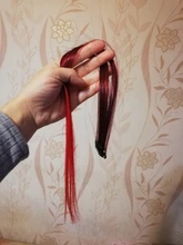 AliLeader-extensiones de cabello sintético para mujer y niña, 1 pieza, 20 colores, 50CM, largo, liso