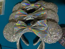 2021 Disney Mickey orejas diadema lentejuelas arcos orejas traje diadema Peter Pan tocado Cosplay felpa adultos/niños diadema regalo