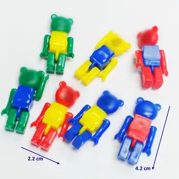 

12 piece Plastic 4.2cm litter bear Figure E1763 Kids Toys Novelty Party Favors Gift Lucky Pinata Easter Birthday School Prize