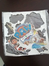 Decoración de fiesta de cumpleaños de la patrulla canina para niños, Tarjeta para pastel, fruta, suministros de fiesta de cumpleaños, juguetes de la patrulla canina