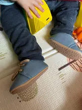 Zapatos Retro de cuero para bebé, mocasines Multicolor con suela de goma antideslizante para primeros pasos, para niño y niña