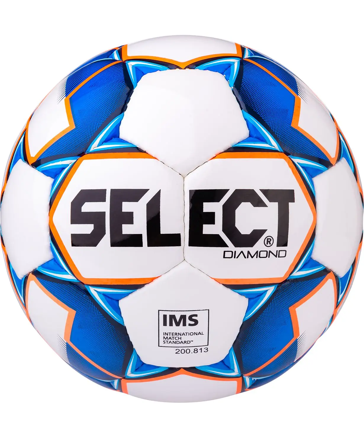 Ball soccer ball nose Diamond IMS 810015 No. 4 White/Blue/Orange | Игрушки и хобби
