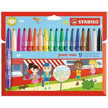 

18 pack marker pens Power Max colors AssortitiSTABILO8.32