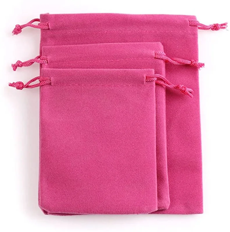 SheepSew 50 Pieces Wholesale Lot - Black Velvet Cloth Jewelry Pouches/Drawstring Bags,Party Wedding Favors Bags
