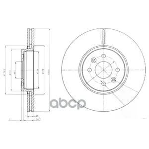 Тормозной Диск(В Упаковке 2 Шт Цена За 1 Шт) Delphi арт. BG3929