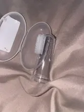 Cepillo de dientes de silicona + caja, cepillo de dientes para dedos de bebé, Limpieza de dientes para niños, cepillo de dientes de silicona suave, cepillo de limpieza de goma para bebés