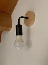 Fixtures Lighting Sconces Decorative Wall-Lamp Retro-Decor Industrial-Loft Wood Living-Room