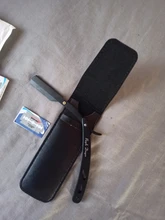 FnLune-afeitadora profesional para hombres y mujeres, herramienta para afeitar el vello púbico, axila, cuchillo de barbero para enviar la hoja plegable El estilista sostiene una navaja y envía una cuchilla para afeitar