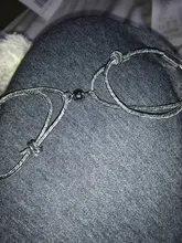 Uds \ Set de acero inoxidable pulsera de pareja un par de imán mano hombres y mujeres regalo amistad encantos cuerda joyería