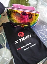 Ski-Goggles Glasses Anti-Fog Sport X-TIGER Uv400-Protection Magnetic Double-Layers Outdoor