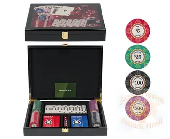 

Gift with engraving board games poker rp44511, set for playing dominoes and poker Lux on 100 chips