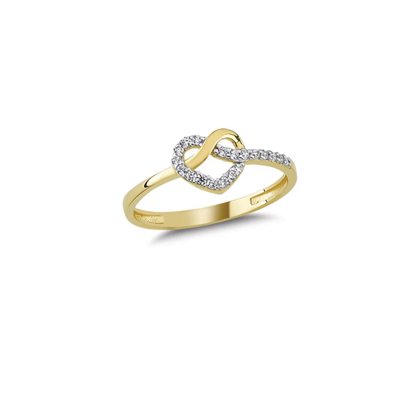 

14K Solid Gold Love and Eternity Ring for Women102