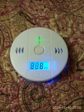 Envío Gratis! LCD CO Sensor trabajo solo construido en 85dB sirena de sonido independiente envenenamiento por monóxido de carbono Detector de alarma de advertencia