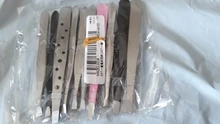 Pinzas para cejas de acero inoxidable, juego de 10 unidades, pinzas para el pelo, pinzas para recortar cejas, pinzas para extensiones de pestañas, utensilios de belleza para maquillaje