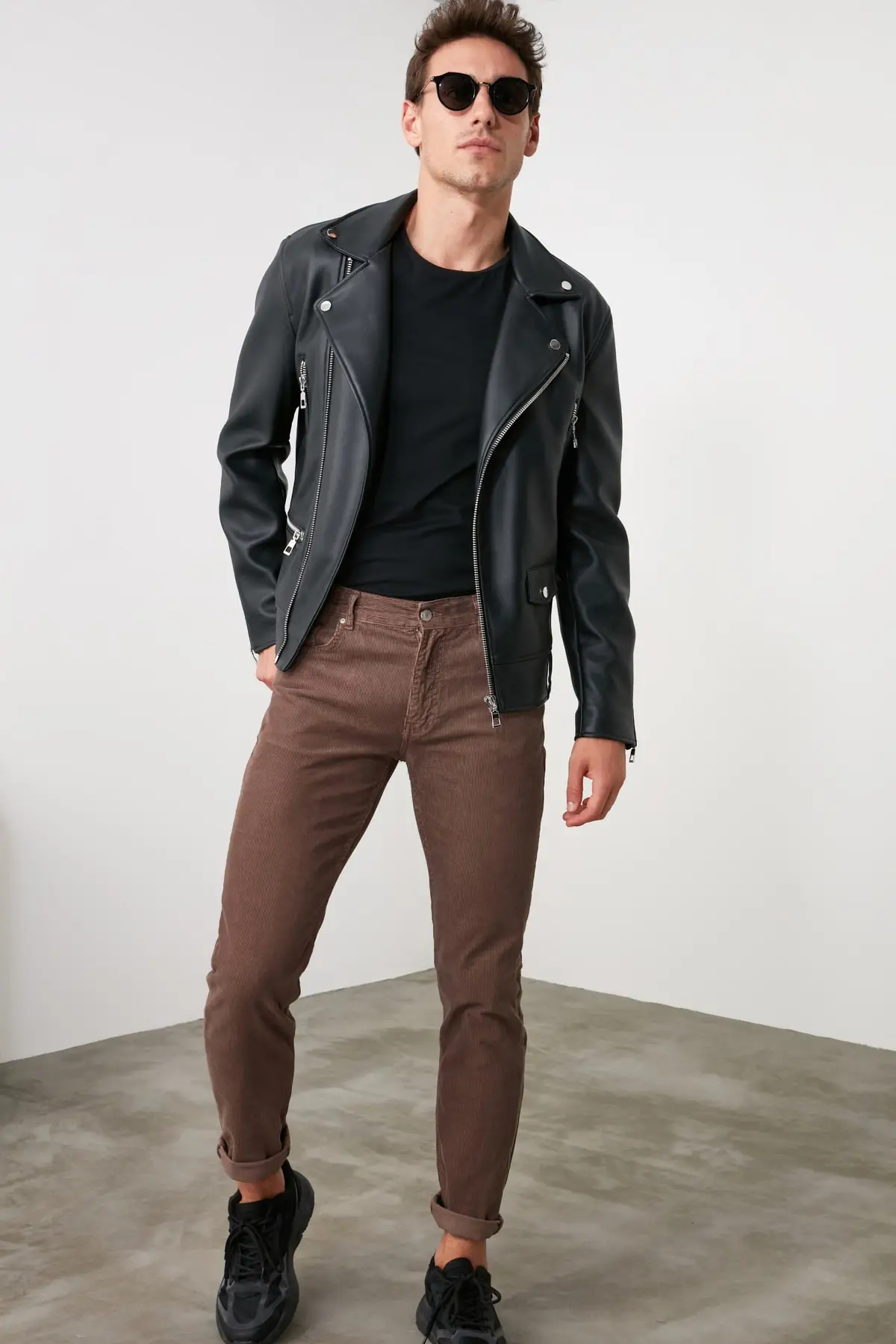 Trendyol мужской вельвет Slim Fit Брюки TMNAW20PL0625 |
